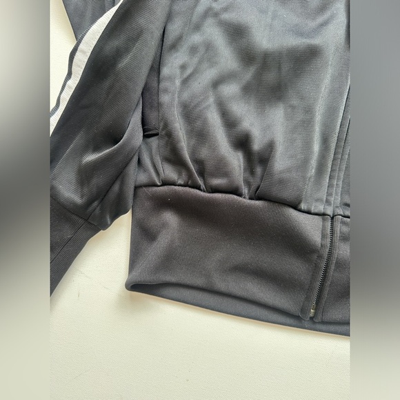 Adidas Zip-Up Active Sweater - Black/White - Lightweight- Size: Large - Picture 5 of 9